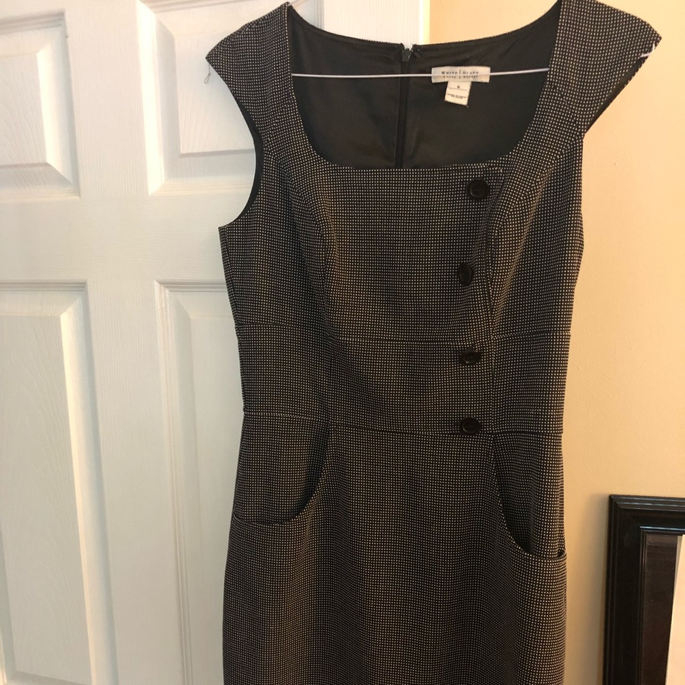 Black and Grey Polka Dots Dress